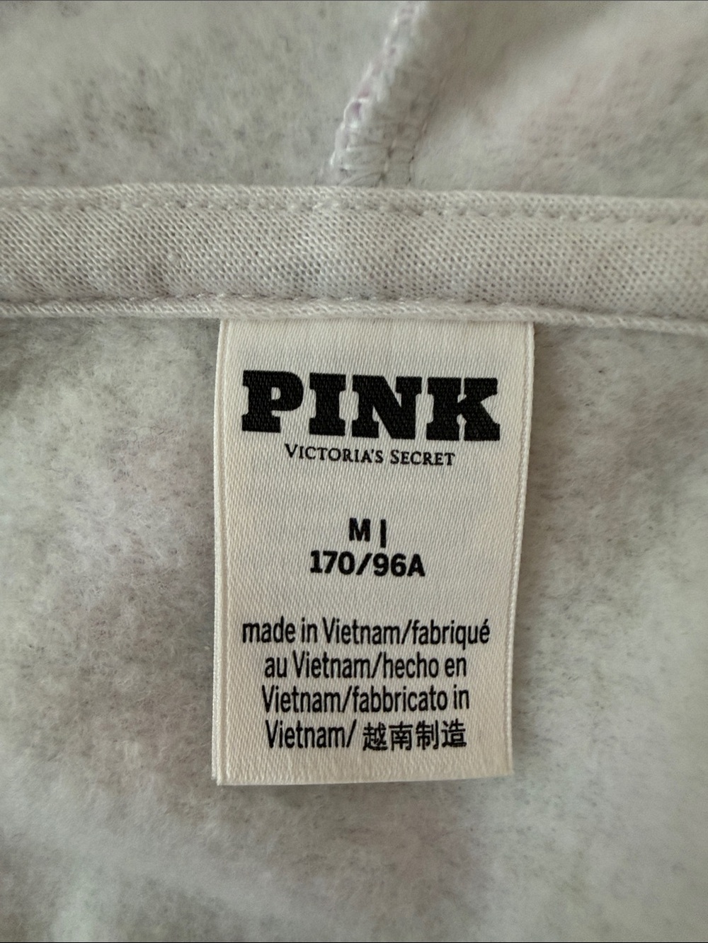 PINK Victoria's Secret Pastel Floral Hooded Fleece Set - Pink, Green, Cream - Picture 8 of 9